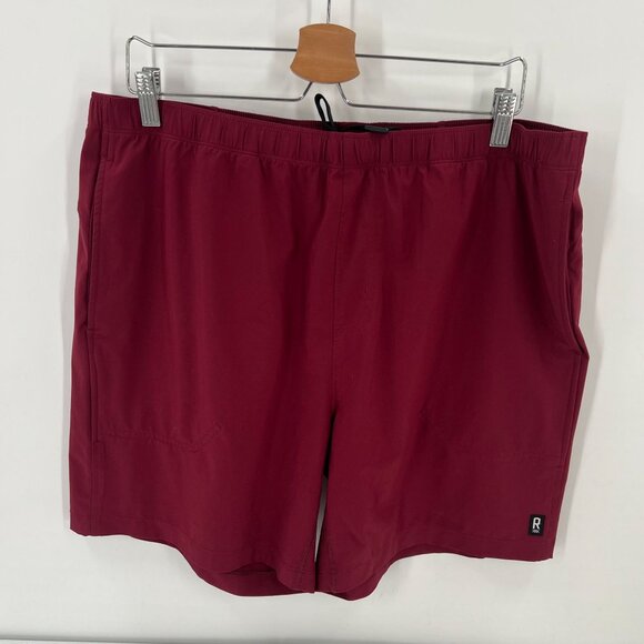 Rhone Men's XL Performance Shorts Burgundy Red Elastic Waist Drawstring Athletic - Picture 13 of 13